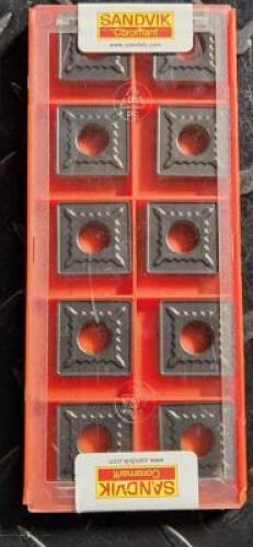 DESCRIPTION: (10) SNMG STYLE CARBIDE TURNING INSERTS BRAND/MODEL: SANDVIK SNMG 643-MR RETAIL$: $ 37.95 PER INSERT QTY: 10