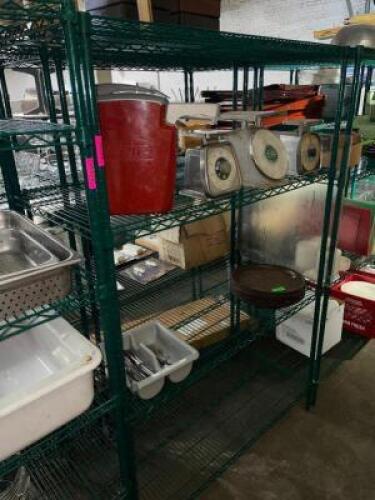 DESCRIPTION: 48" X 24" FOUR TIER COATED WIRE SHELF. MODEL METRO ADDITIONAL INFORMATION: NO CONTENTS SIZE: 48" X 24" X 72" QTY: 1