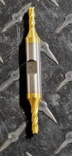 DESCRIPTION: (1)HSS DOUBLE END SQ, END MILL BRAND/MODEL: HERTEL 87151395 RETAIL$: $29.24 SIZE: 5/32" 7/16" LOC 3/8" SD QTY: 1
