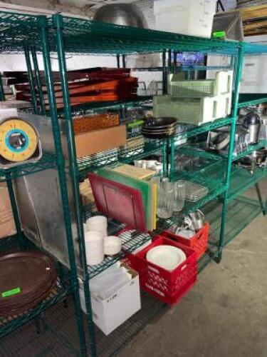 DESCRIPTION: 60" X 24" FIVE TIER COATED WIRE SHELF. MODEL METRO ADDITIONAL INFORMATION: NO CONTENTS SIZE: 60" X 24" X 72" QTY: 1