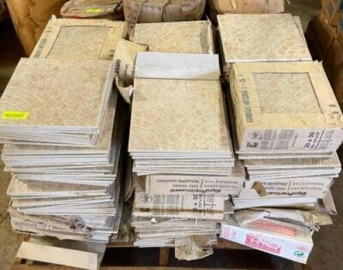 PALLET OF 12" X 12" PORCELAIN FLOOR TILE