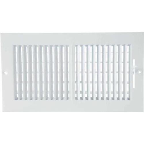 DESCRIPTION: (5) WHITE STEEL WALL REGISTERS BRAND/MODEL: HOME IMPRESSIONS RETAIL$: $11.79 EACH SIZE: 6"X12" QTY: 5