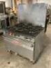 VULCAN SIX BURNER GAS RANGE W/ LOWER OVEN. - 2