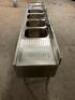 EAGLE 84" UNDER BAR STAINLESS SINK W/ LEFT AND RIGHT DRY BOARDS. - 4