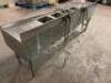 EAGLE 84" UNDER BAR STAINLESS SINK W/ LEFT AND RIGHT DRY BOARDS. - 5