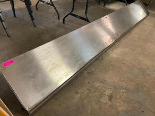 10' X 18" STAINLESS WALL SHELF.