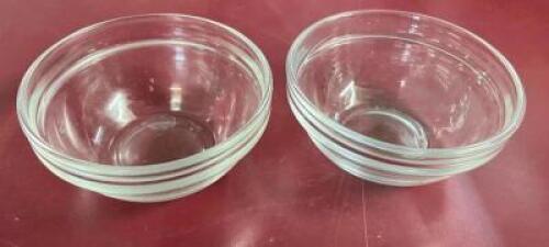 (100) 3.5" SMALL GLASS SAUCE BOWLS.