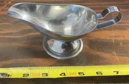 (48) STAINLESS GRAVY BOATS