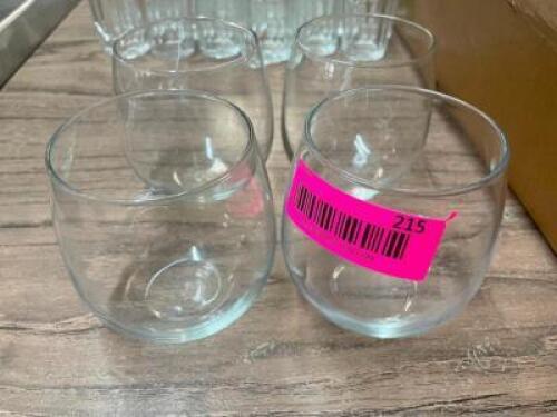 (4) STEMLESS WINE GLASSES