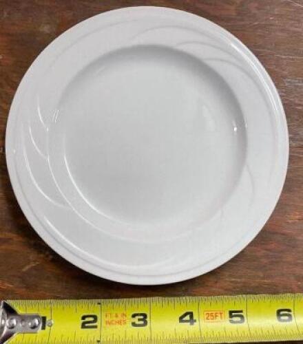 (100) 6.5" CASCADE CHINA PLATES