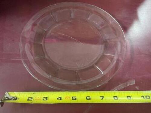 (30) 9" GLASS SALAD PLATES