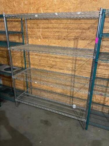 60" X 24" FOUR TIER WIRE SHELF
