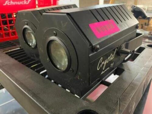 (2) AMERICAN DJ CRYSTAL SPOT LIGHTS