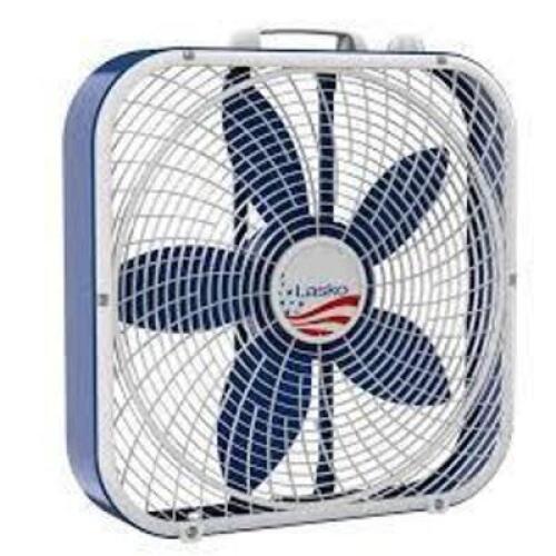 DESCRIPTION: (1) BOX FAN BRAND/MODEL: LASKO #B20610 INFORMATION: BLUE RETAIL$: $24.96 EA SIZE: 20" QTY: 1