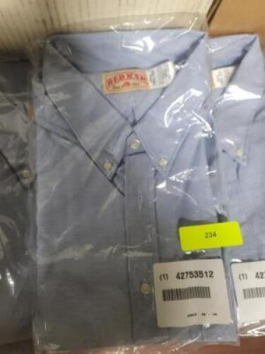 DESCRIPTION: (5) EXECUTIVE OXFORD DRESS SHIRT BRAND/MODEL: RED KAP/ST70L86 INFORMATION: LIGHT BLUE/COTTON & POLYESTER RETAIL$: 20.49 EACH SIZE: 18-1/2