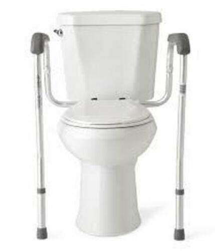 DESCRIPTION: (1) FOLDABLE TOILET SAFETY RAIL BRAND/MODEL: MEDLINE RETAIL$: $40.00 EA SIZE: ADJUSTABLE HEIGHT QTY: 1