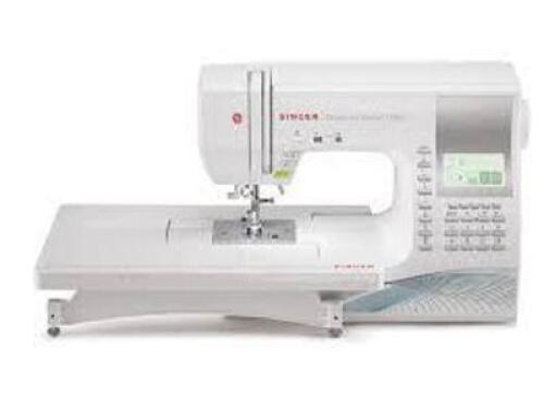 DESCRIPTION: (1) SEWING MACHINE BRAND/MODEL: SINGER 9960 INFORMATION: WHITE RETAIL$: $500.00 EA QTY: 1