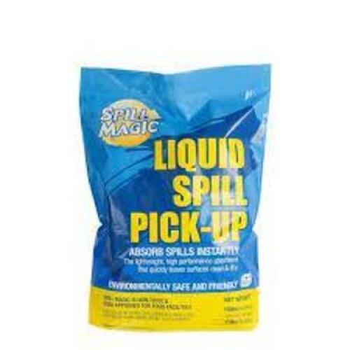 DESCRIPTION: (1) BAG OF SPILL CLEAN UP BRAND/MODEL: SPILL MAGIC RETAIL$: $10.00 EA SIZE: 20 LB QTY: 1