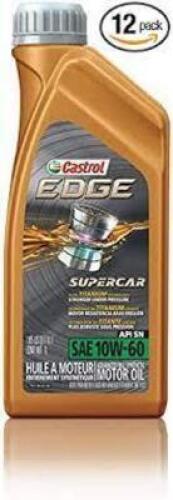 DESCRIPTION: (4) SUPER CAR OIL BRAND/MODEL: CASTROL EDGE INFORMATION: 10W-60 RETAIL$: 15.49 SIZE: 1QT QTY: 4