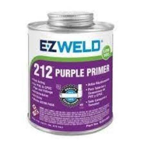 DESCRIPTION: (4) PURPLE PRIMER BRAND/MODEL: EZ WELD 212 #5E522 RETAIL$: $13.43 EA SIZE: 8 OZ QTY: 4
