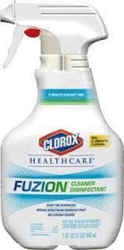 DESCRIPTION: (6) FUZION CLEANER AND DISINFECTANT BRAND/MODEL: CLOROX HEALTHCARE RETAIL$: $15.00 EA SIZE: 1 QT QTY: 6