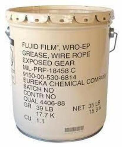 DESCRIPTION: (1) CHAIN AND WIRE ROPE LUBRICANT BRAND/MODEL: FLUID FILM #10N791 RETAIL$: $300.00 EA SIZE: 5 GALLON QTY: 1