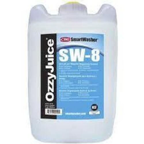 DESCRIPTION: (1) DEGREASING SOLUTION BRAND/MODEL: CRC OZZYJUICE SW-1 RETAIL$: 125.66 SIZE: 5 GALLON QTY: 1