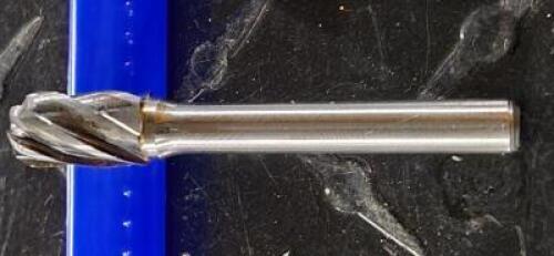 DESCRIPTION: (1) FLUTED CYLINDER WITH RADIUS BURR BRAND/MODEL: ATRAX 85289122 RETAIL$: $ 44.32 EA SIZE: 3/8 DIA 1/4" SD QTY: 1