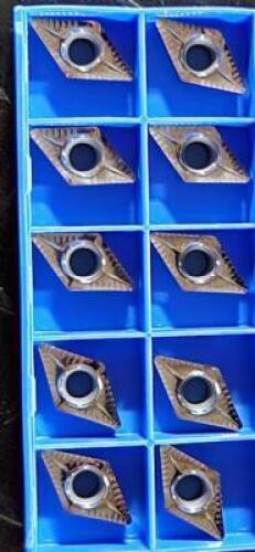 DESCRIPTION: (50) DCGT STYLE TURNING INSERT BRAND/MODEL: LMT 74222 RETAIL$: $ 17.60 PER INSERT QTY: 50