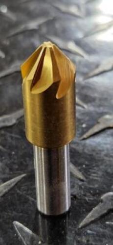 DESCRIPTION: (1) HSCo8 COUNTERSINK BRAND/MODEL: MELIN TOOL 18213 RETAIL$: 39.76 SIZE: 1/2" HEAD 3/8" SD 82 DEG QTY: 1