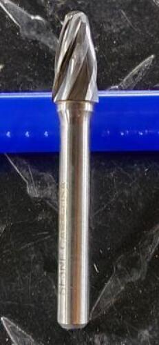 DESCRIPTION: (1) FLUTED TREE BURR WITH RADIUS BRAND/MODEL: ATRAX 85289429 RETAIL$: $ 45.38 EA SIZE: 3/8" DIA 1/4" SD QTY: 1