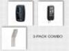 NAME: (3 PACK COMBO) CHAMBERLAIN KEYCHAIN CLICKER AND 2-BUTTON UNIVERSAL CLICKER