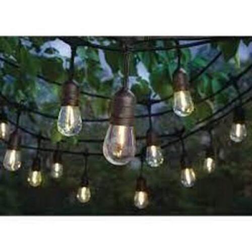NAME: 24-Light Indoor/Outdoor 48 ft. String Light with S14 Single Filament LED Bulbs