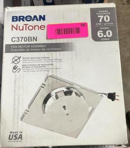NAME: BROAN FAN MOTOR ASSEMBLY
