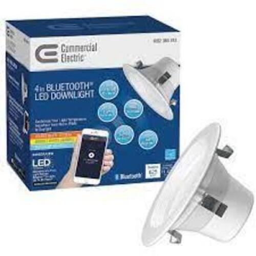 NAME: (4) Bluetooth 4 in. Selectable Integrated LED Recessed Lighting All-in-One Kit 625 Lumens 2700K 4000K 5000K Dimmable