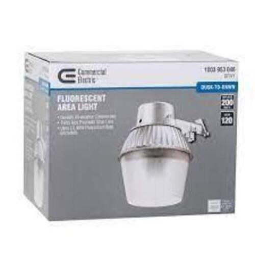 NAME: High-Performance 65-Watt Fluorescent Area Light and Flood Light, 2800 Lumens, Dusk to Dawn Outdoor Light