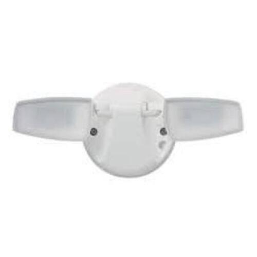 NAME: White Outdoor Integrated LED Security Flood Light with 5000K Daylight