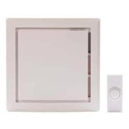 NAME: Wireless Battery Operated Door Bell Kit with 1-Push Button in White