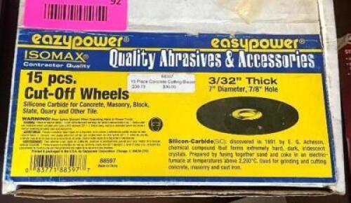 NAME: (15 PCS) CUT-OFF WHEELS