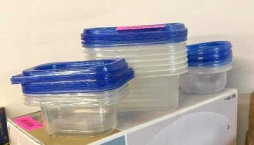 NAME: ASSORTED ZIPLOC TUPPERWARE AS SHOWN