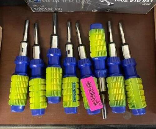 NAME: (8 PACK) RATCHETING SCREW DRIVERS