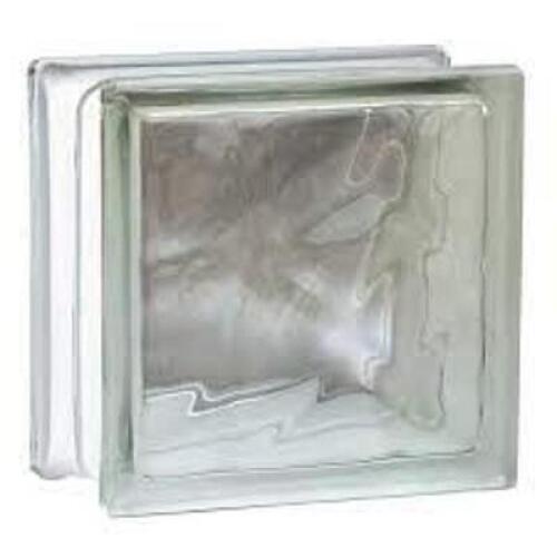 NAME: SEVES�Nubio Clear Wave Glass Block (8-in H x 8-in W x 4-in D)