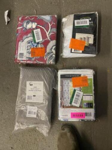 NAME: ASSORTED CURTAINS AS SHOWN