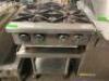 DESCRIPTION: 24 " STAR MAX FOUR BURNER GAS RANGE W/ STAINLESS EQUIPMENT STAND ADDITIONAL INFORMATION NATURAL GAS SIZE: 24" QTY: 1