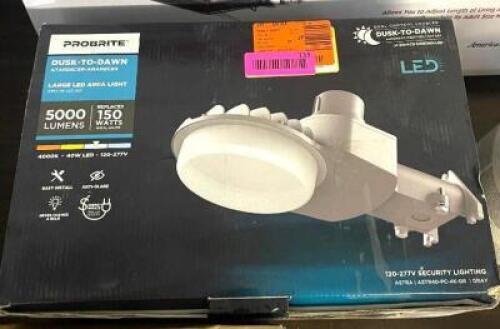 NAME: 350-Watt Equivalent Integrated LED Gray Dusk to Dawn Security Light, 4000K