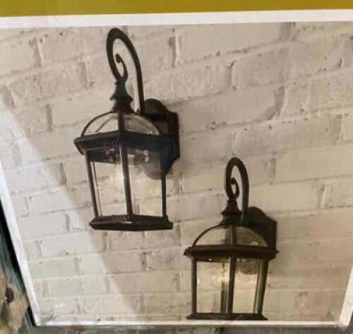 NAME: Wickford 1-Light Weathered Bronze Outdoor Wall Lantern Sconce (2-Pack)