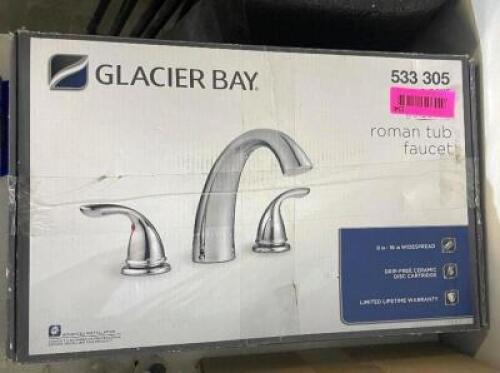 NAME: Builders 2-Handle Deck-Mount Roman Tub Faucet in Polished Chrome