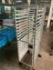 DESCRIPTION: TWENTY PAN FRONT LOAD TRAY RACK. QTY: 1