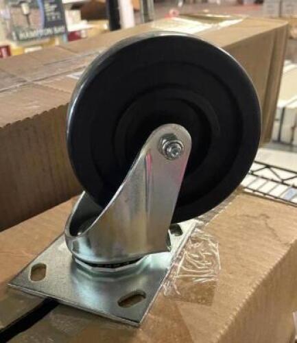 NAME: (4) INDUSTRIAL CASTERS - 500 LB CAPACITY PER CASTER