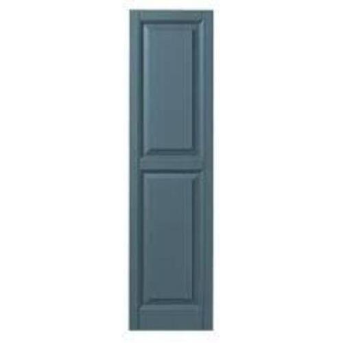 NAME: (4) 15 in. x 55 in. Raised Panel Polypropylene Shutters in Coastal Blue
